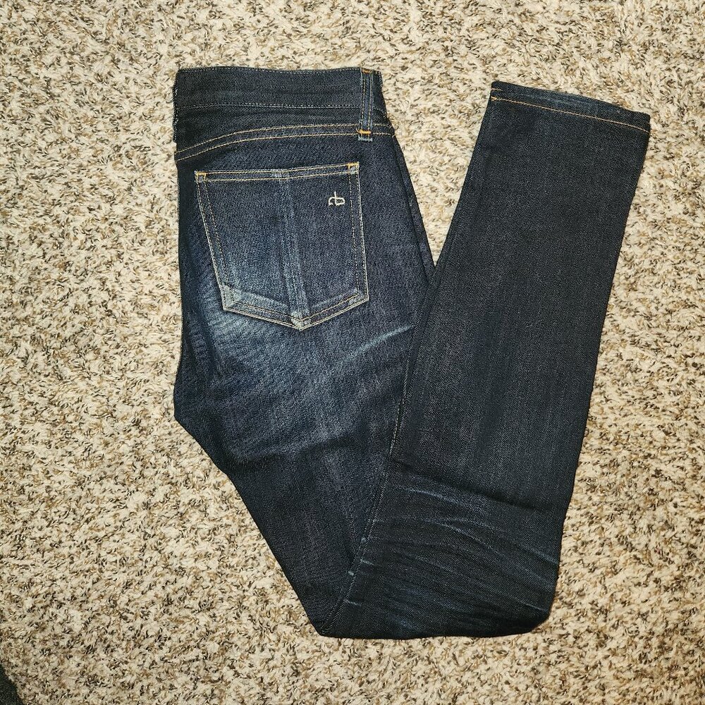 Rag & Bone Skinny Selvedge Raw Denim Jeans – Made in USA 👖✨26x31, EUC $279 MSRP - Picture 1 of 12